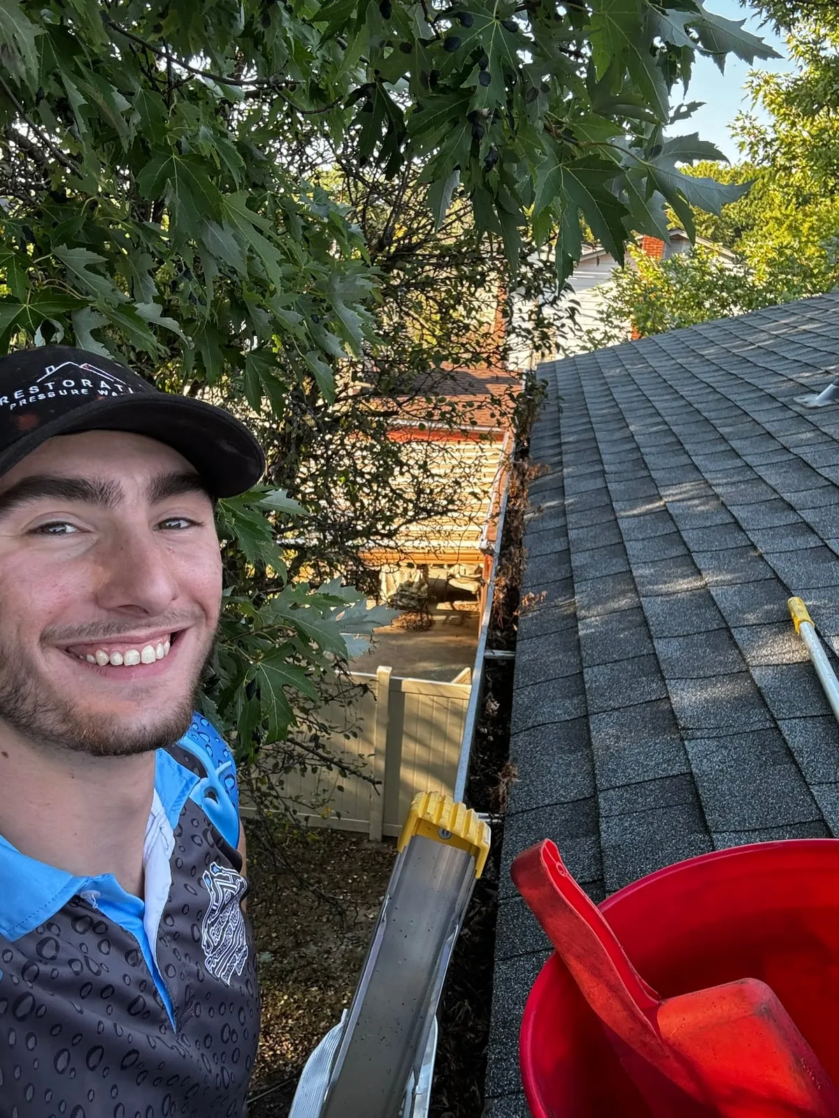 Restoration Pressure Washing crew on the job